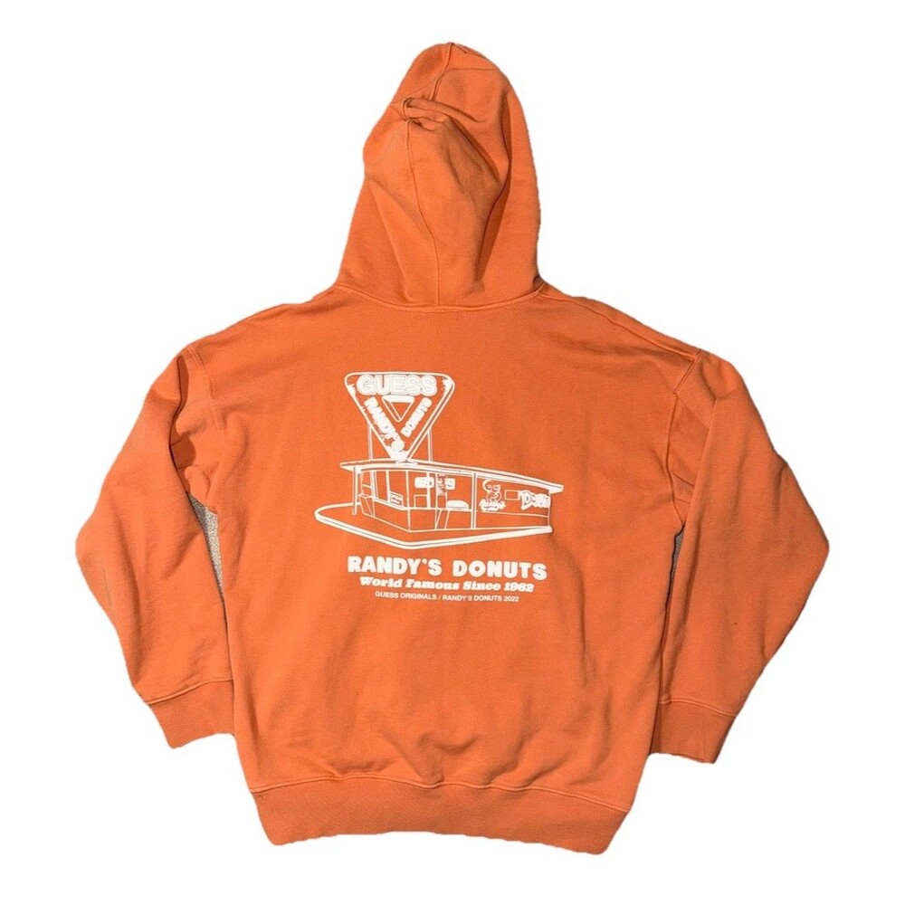Guess Originals x Randy’s Donuts Los Angeles Exclusive Graphic Hoodie Size Large